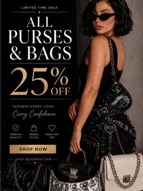 All Purses & Bags 25% off